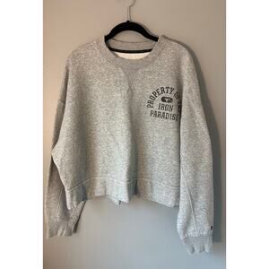 Under Armour Women's Project Rock Fleece Crew Sweatshirt Large